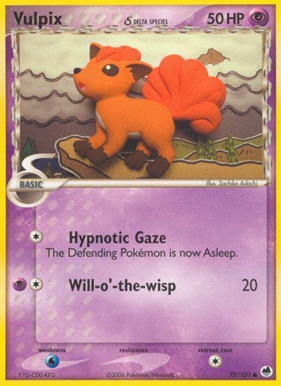 Vulpix (Delta Species) (Dragon Frontiers) Light Play