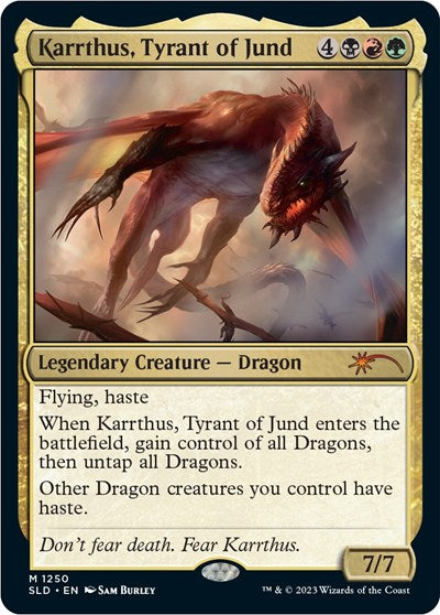 Karrthus, Tyrant of Jund (Secret Lair) Light Play Foil