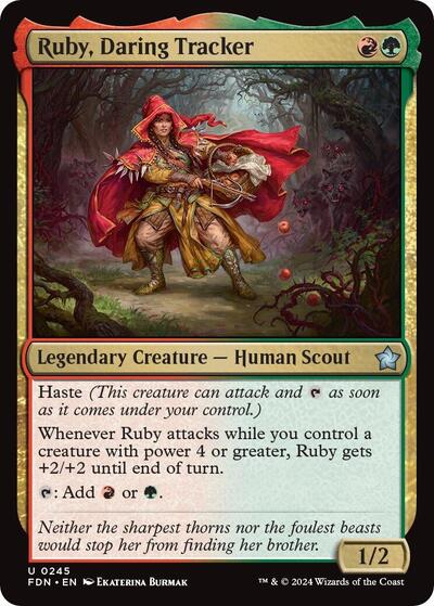 Ruby, Daring Tracker (Foundations) Near Mint Foil