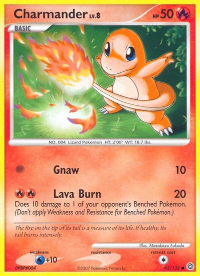 Charmander (Secret Wonders) Light Play