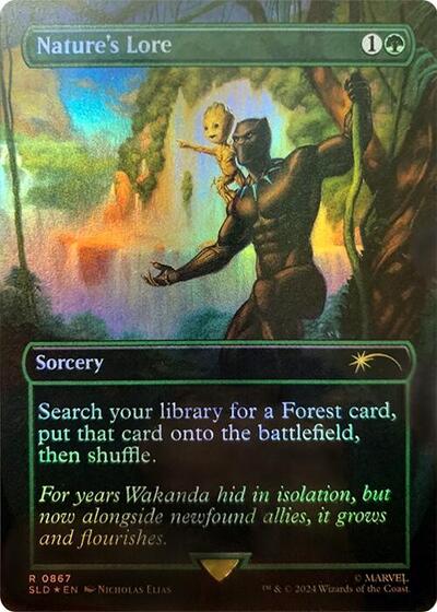 Nature's Lore (867) (Rainbow Foil) (Secret Lair) Near Mint Foil