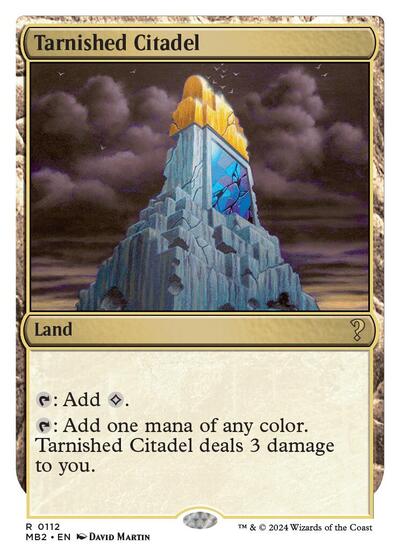 Tarnished Citadel (White Border) (Mystery Booster 2) Light Play