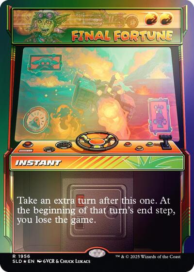 Final Fortune (Rainbow Foil) (Secret Lair) Light Play Foil