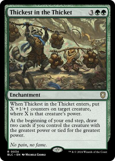 Thickest in the Thicket (Commander: Bloomburrow) Light Play