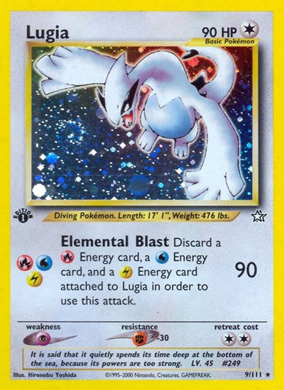 Lugia (Neo Genesis) Damaged / Poor Holofoil 1st Edition