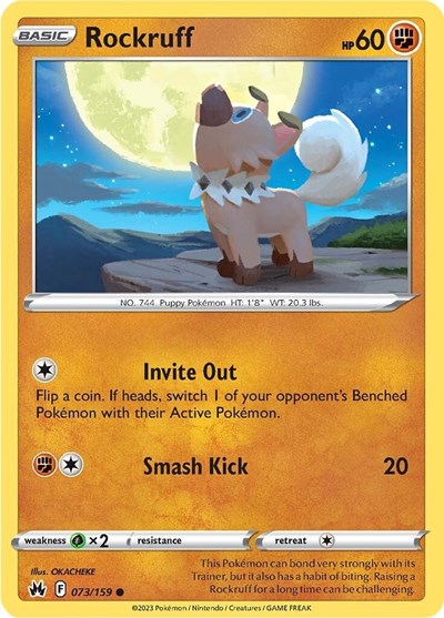 Rockruff (Crown Zenith) Light Play