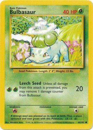 Bulbasaur (Base Set) Medium Play