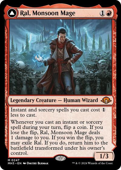 Ral, Monsoon Mage (Modern Horizons 3) Light Play