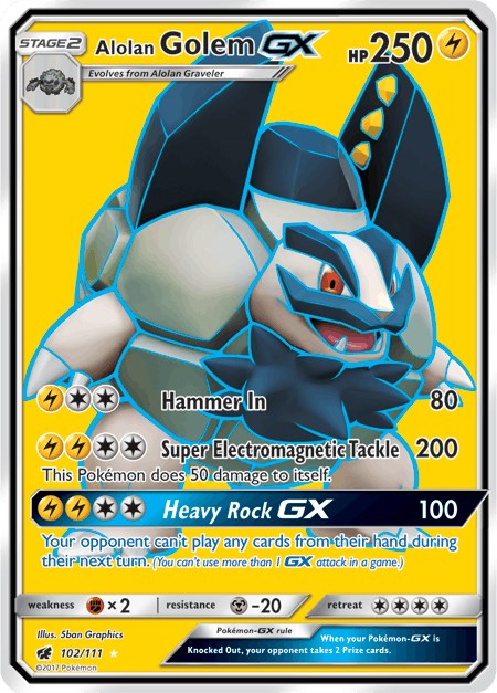Alolan Golem GX (Full Art) [SM04 - 102]