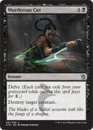 Murderous Cut (Khans of Tarkir) Light Play Foil