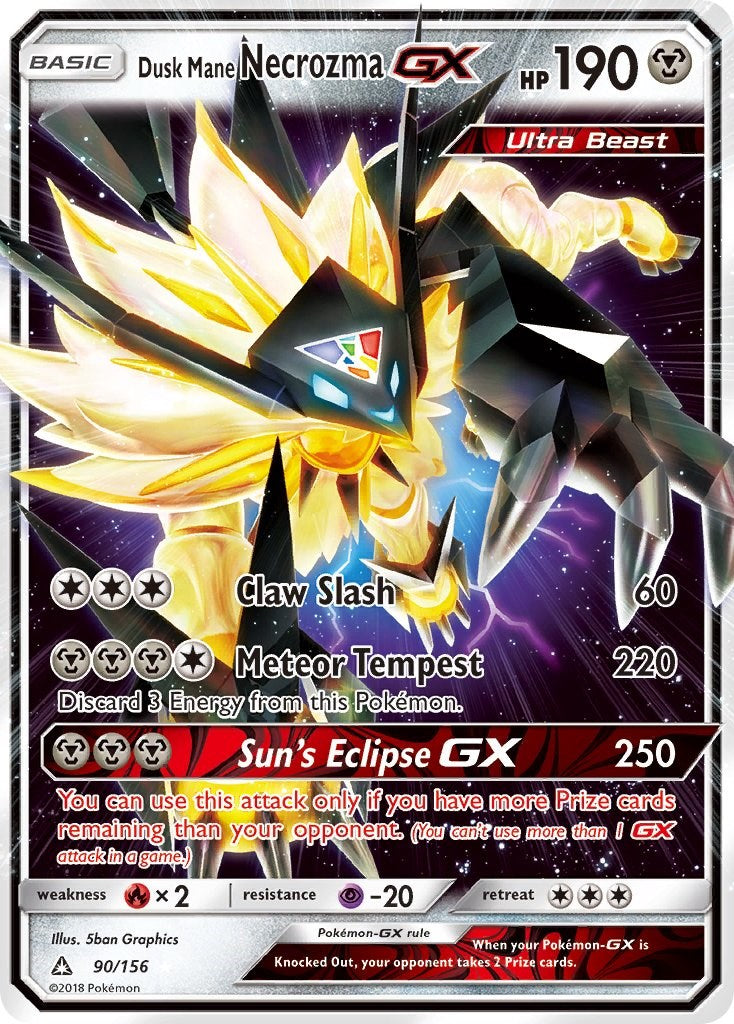 Dusk Mane Necrozma GX [90/156]