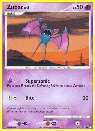 Zubat (Mysterious Treasures) Light Play