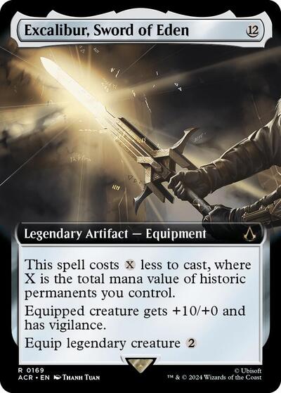 Excalibur, Sword of Eden (Extended Art) (Universes Beyond: Assassin's Creed) Light Play