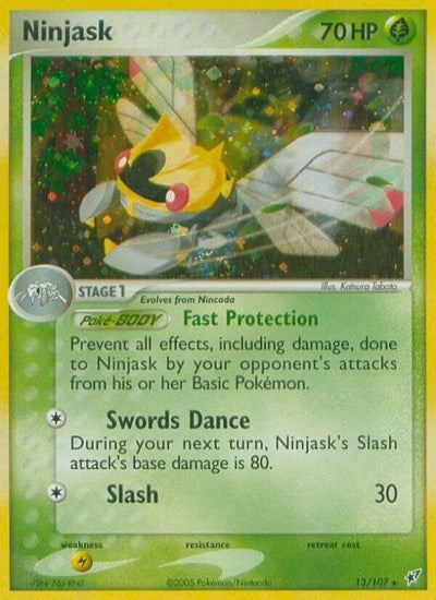 Ninjask (Deoxys) Light Play Holofoil