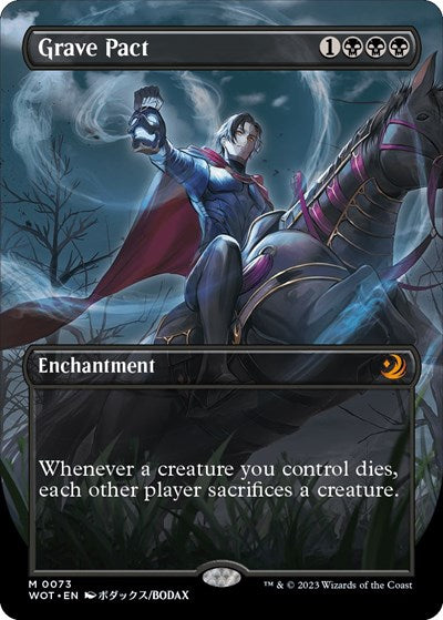 Grave Pact (Anime Borderless) (Wilds of Eldraine: Enchanting Tales) Light Play