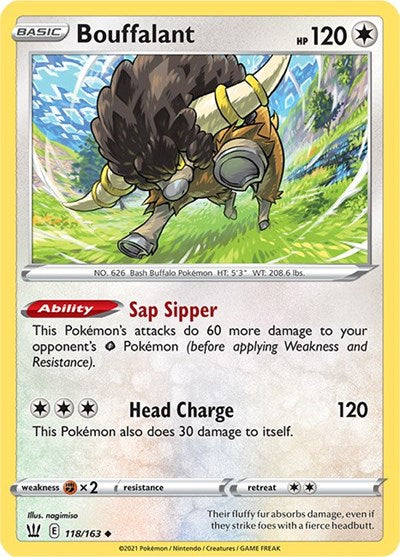 Bouffalant (SWSH05: Battle Styles) Light Play Reverse Holofoil