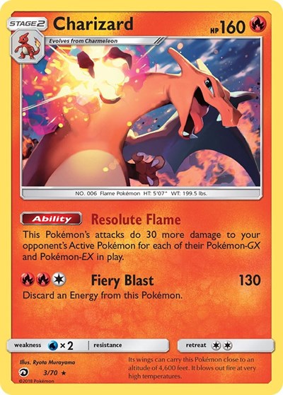 Charizard (Dragon Majesty) Light Play Holofoil