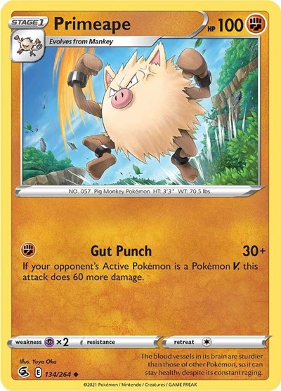 Primeape (SWSH08: Fusion Strike) Light Play