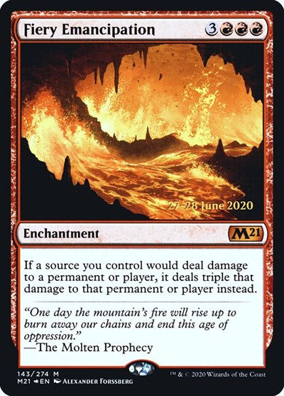 Fiery Emancipation (Promos: Prerelease Cards) Light Play Foil