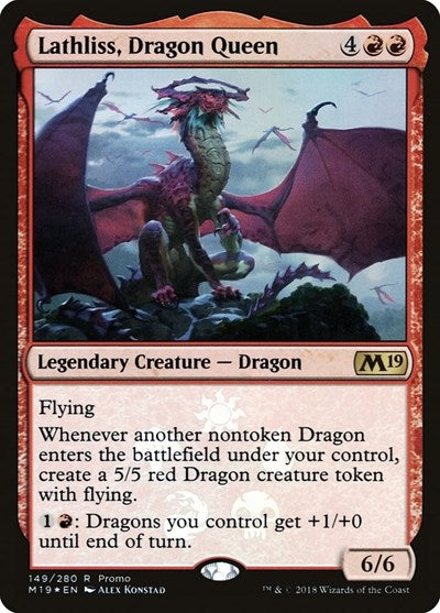 Lathliss, Dragon Queen (Promos: Media) Light Play Foil