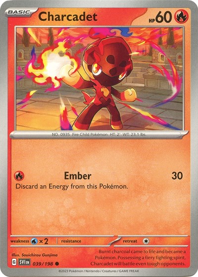 Charcadet - 039 (Scarlet and Violet: Base Set) Light Play Reverse Holofoil