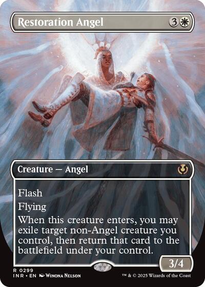 Restoration Angel (Borderless) (Innistrad Remastered) Light Play Foil