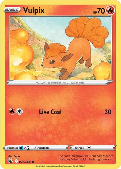 Vulpix (28) (SWSH08: Fusion Strike) Light Play