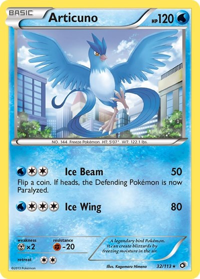 Articuno (Legendary Treasures) Light Play Holofoil