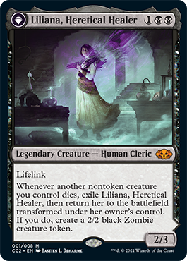 Liliana, Heretical Healer (Commander Collection: Black) Light Play Foil