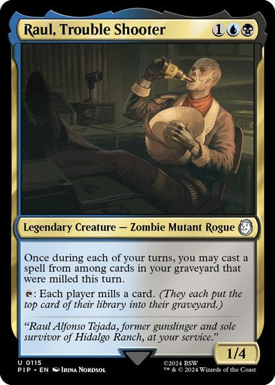 Raul, Trouble Shooter (Universes Beyond: Fallout) Light Play Foil