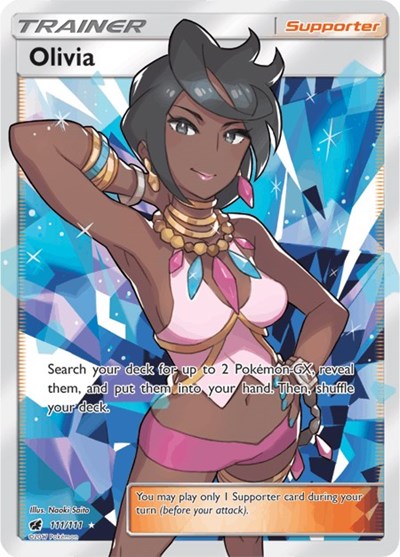 Olivia (Full Art) (SM - Crimson Invasion) Light Play Holofoil