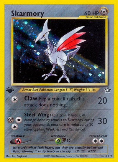 Skarmory (Neo Genesis) Light Play Holofoil 1st Edition