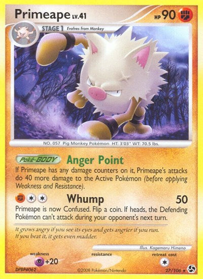 Primeape (Great Encounters) Light Play