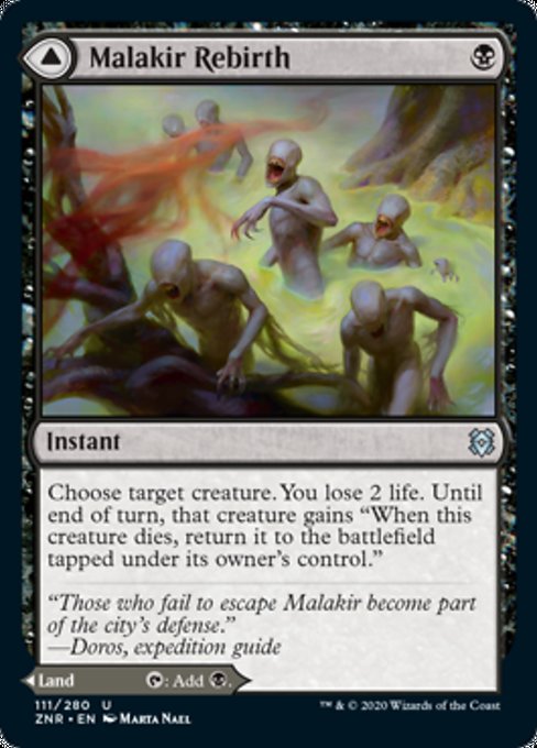 Malakir Rebirth / Malakir Mire (Zendikar Rising) Light Play