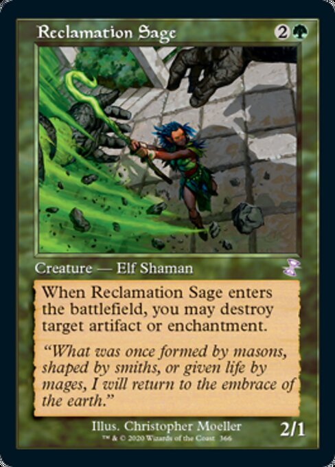 Reclamation Sage (Time Spiral Remastered) Light Play Foil