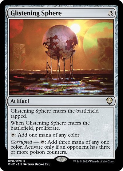 Glistening Sphere (Commander: Phyrexia: All Will Be One) Light Play