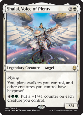 Shalai, Voice of Plenty (Dominaria) Light Play