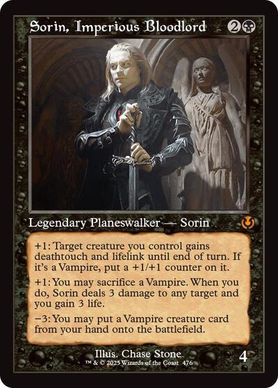 Sorin, Imperious Bloodlord (Retro Frame) (Innistrad Remastered) Light Play