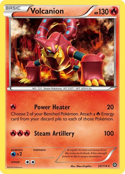 Volcanion (XY - Steam Siege) Medium Play