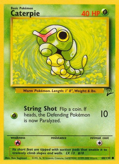 Caterpie (Base Set 2) Light Play