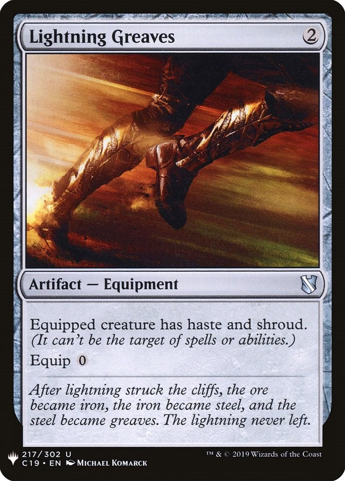 Lightning Greaves (C19) [LIST - 217]
