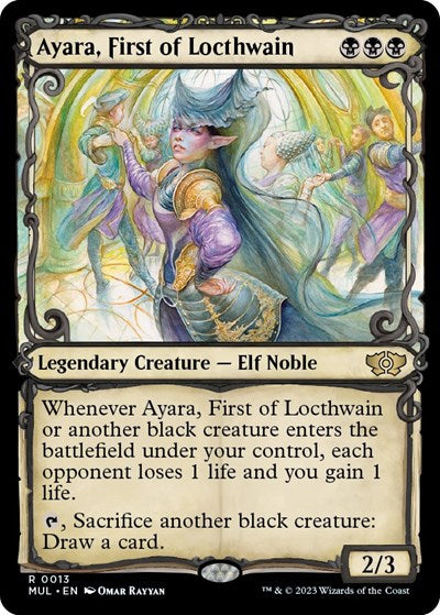 Ayara, First of Locthwain (March of the Machine: Multiverse Legends) Light Play Foil