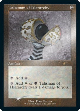 Talisman of Hierarchy (Retro Frame) (Foil Etched) (Secret Lair) Light Play Foil