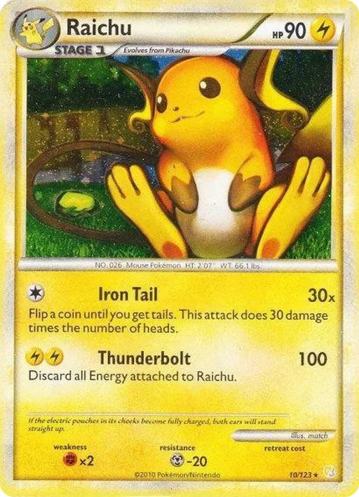 Raichu - 10/123 (Cracked Ice Holo) [PR - 010/123]