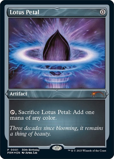 Lotus Petal (Foil Etched) (Promos: Unique and Miscellaneous) Light Play Foil