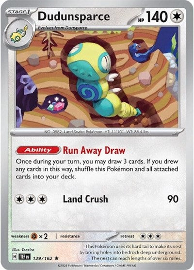 Dudunsparce (SV05: Temporal Forces) Light Play Holofoil