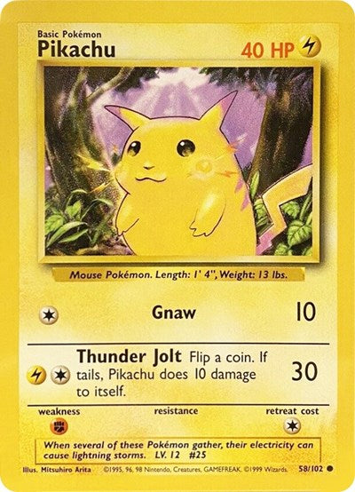 Pikachu (Base Set) Medium Play