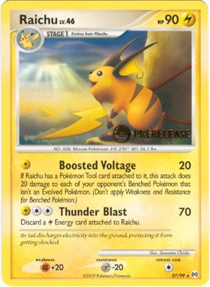 Raichu - 27/99 (Prerelease) [PR - 27/99]