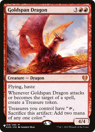 Goldspan Dragon (The List) Light Play