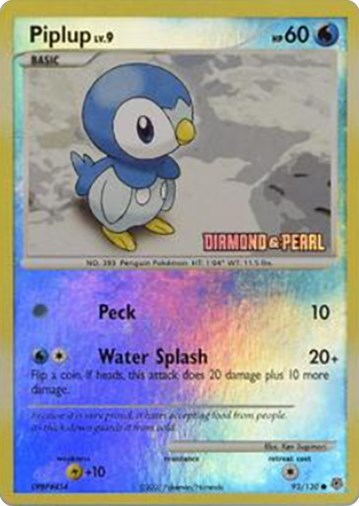 Piplup - 93/130 [Diamond and Pearl] [BKP - 093]